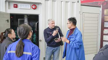 Ukrainian customers come to our factory to purchase generator sets