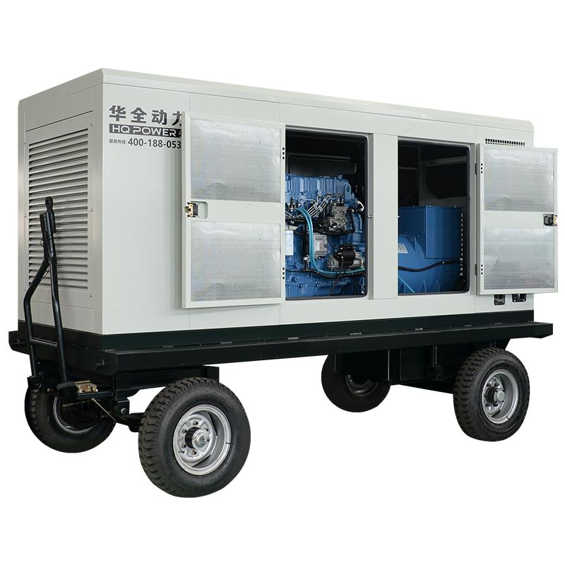 300KW China engine 375KVA diesel mobile silent generator low fuel consumption