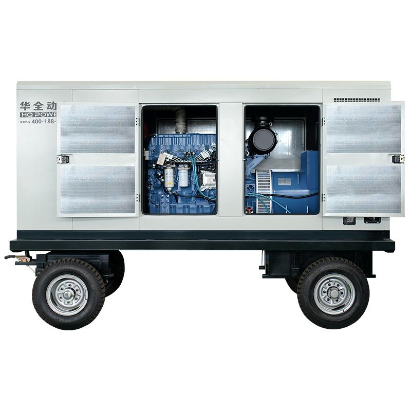 300KW China engine 375KVA diesel mobile silent generator low fuel consumption